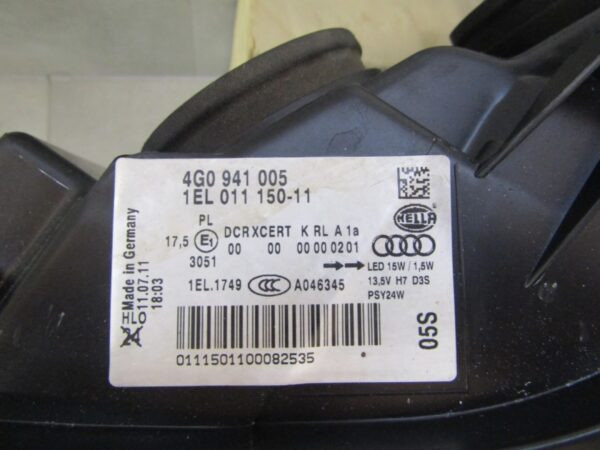 Koplamp AUDI A6 C7 NIET-DRIVEREND XENON 11-14 LH Links 4G0941005 S1582/K3/4D