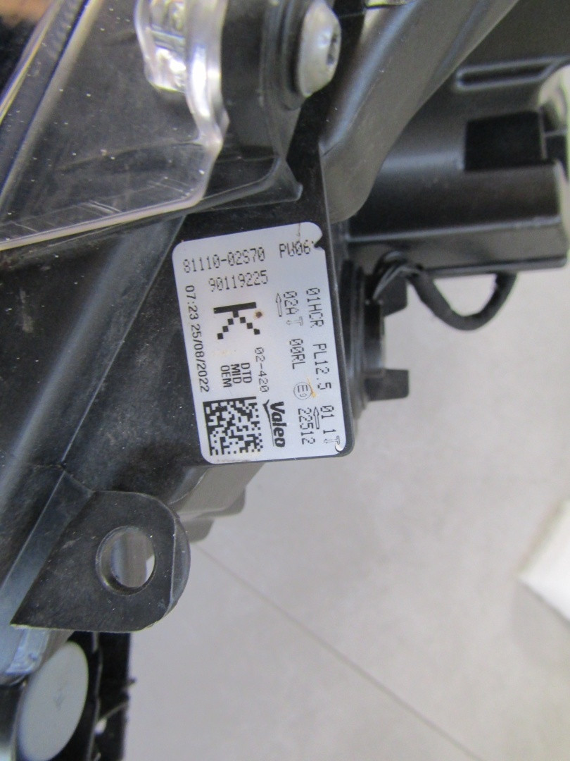 Koplamp Toyota Corolla E21 HB Kombi FULL LED 18-22 RH Rechts 81110-02S70 S1646/K3/8B