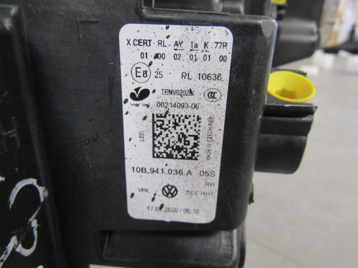 Koplamp VOLKSWAGEN ID3 FULL LED IQ 19- RH Rechts 10B941036A S1652/K3/7B