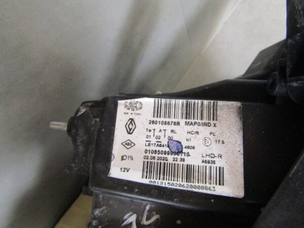 Koplamp Renault CLIO V 5 LED Pure Vision 19-23 RH 260108676R S1621/K3/7C