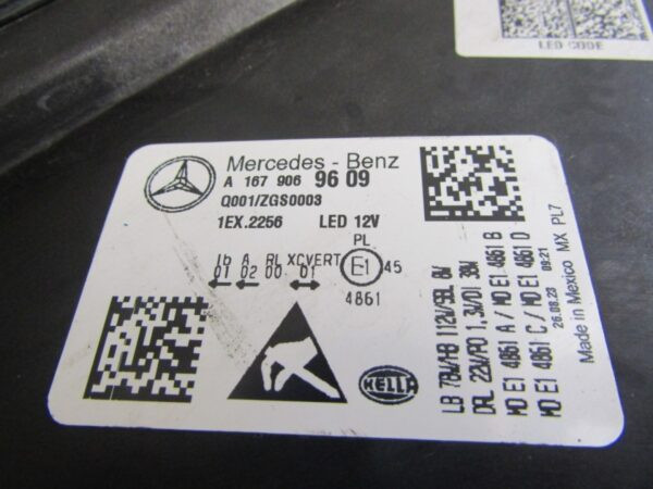 Koplamp MERCEDES GLS X167 Facelift Volledige LED Multibeam RH Rechts 19- 1679069609 Z44/K3/1A