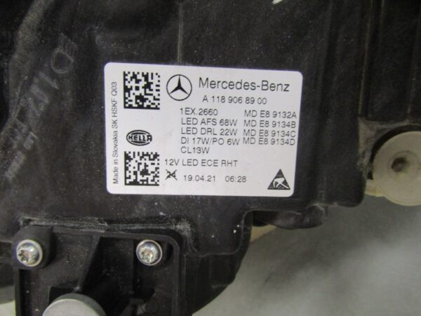 Koplamp Mercedes CLA W118 Multibeam Full LED 19-23 LH A1189068900 S1619/K3/6G