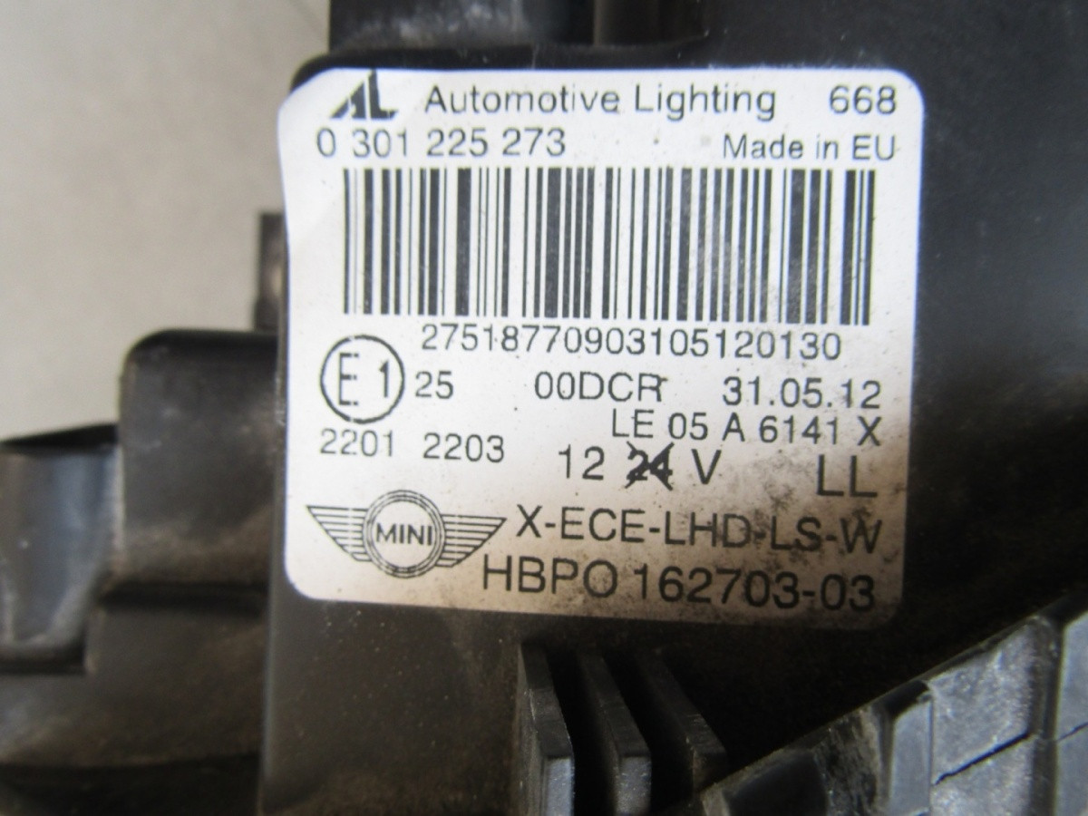 Koplamp MINI COOPER II R55 R56 R57 Facelift 10-13 XENON NIET-DRAAIEN LH S1421/F100