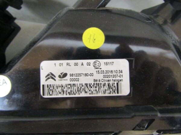 Koplamp CITROEN C3 III STANDAARD DRL 16-20 LH Links 9812257180-00 S1597/K3/5E