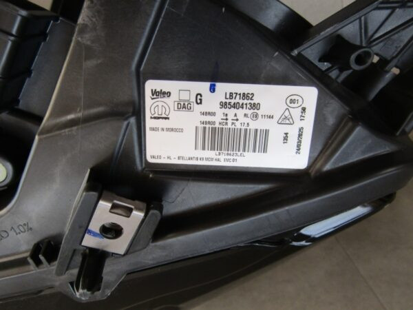 Koplamp OPEL COMBO E IV Facelift 23- FIAT DOBLO STANDAARD LH Links 9854041380 S1592/K3/5D