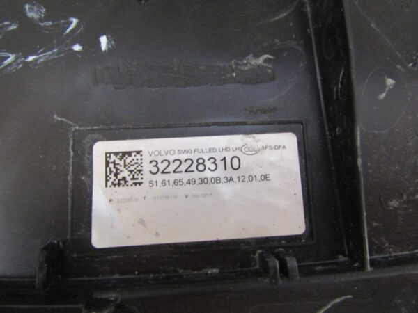 Koplamp VOLVO V90 S90 VOLLEDIG LED ACTIEF 16- LH Links 32228310 S1594/K3/4B