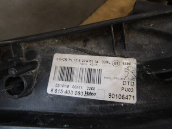 Koplamp Peugeot 2008 I Standaard Lens 13-16 Rechts 9815403080 S1564/k3/2B