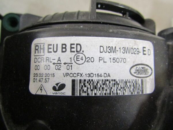 Koplamp RANGE ROVER EVOQUE RH RECHTS XENON DJ3M-13W029ED 11-15 Z73/K3/8A