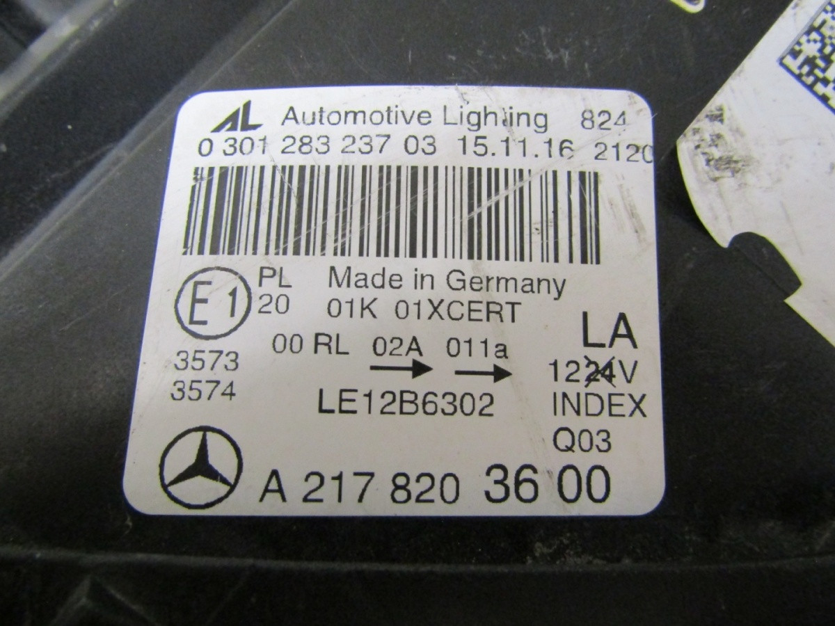 Koplamp MERCEDES S KLASSE ILS W217 SWAROVSKI LH Links 2178203600 14-20 Z83/K3/11A