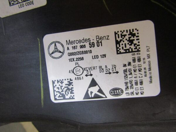 Koplamp MERCEDES GLS X167 W167 Volledige LED Multibeam LH 19- A1679065901 S1580/K3/5D