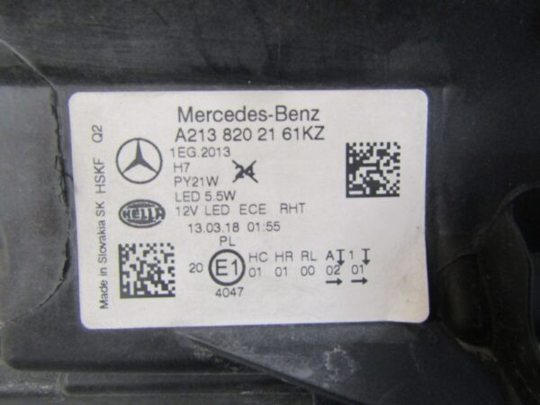 Koplamp Mercedes E-klasse W213 Standaard Links 16-20 A2138202161KZ S1595/K3/5D