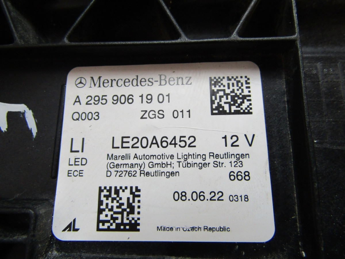 Koplamp MERCEDES EQE W295 Volledig LED Digitaal 2959061901 LH Links 23- Z87/K3/12A
