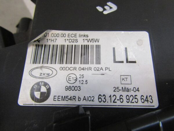 Koplamp BMW 3 E46 XENON SEDAN KOMBI Facelift 02-05 LH Links 6925643 Q1428/K3 1E