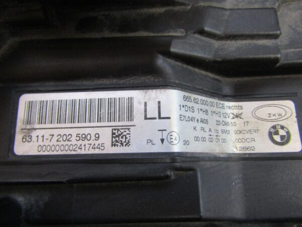 Koplamp BMW 3 E90 E91 Facelift LCI XENON DRAAIEND 08-12 LH Links 7202590 Q1421/K3 4G
