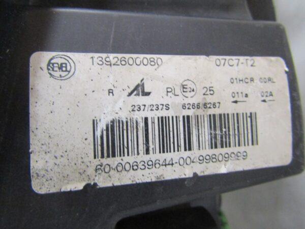 Koplamp Fiat Ducato Boxer Jumpy Facelift STANDARD + LED 14- RH 1392600080 Q1440/K3 5F