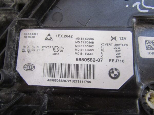 Koplamp BMW 5 G30 G31 Facelift FULL LED 20-24 RH Rechts 9850582 Q1463/K3 7F