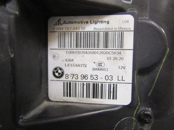 Koplamp BMW X3 G01 X4 G02 VOLLEDIG LED ADAPTIEF 17-21 LH Links 8739653  Q1435/K3 4F