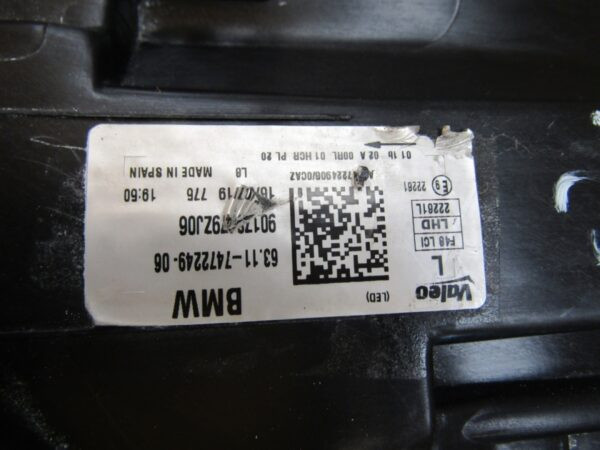 Koplamp BMW X1 F48 Facelift LCI FULL LED-19-22 LH Links 7472249 Q1432/K3 5G