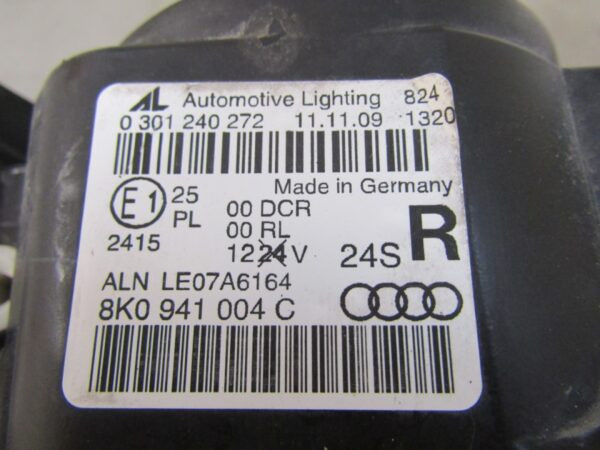 Koplamp Audi A4 B8 XENON NIET-DRAAIEN 07-11 RH Rechts  8K0941004C Q1418/K3 3B
