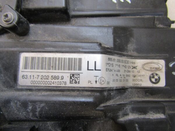 Koplamp BMW 3 E90 E91 Facelift LCI XENON Draaiend 08-12 LH Links 6311 7202589 Q1403/K3 2E