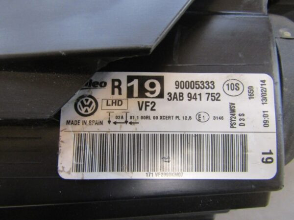 Koplamp Volkswagen Passat B7 XENON DRAAI XENON 10-14 RH Rechts 3AB941752 Q1466/K3 7G