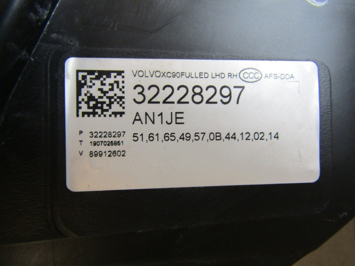 Koplamp Volvo XC90 II FULL LED ACTIEF 14-24 RH Rechts 32228297 Q1478/K3 1D