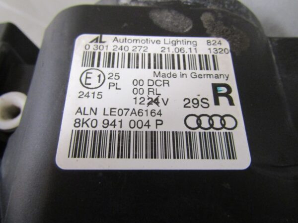 Koplamp Audi A4 B8 XENON NIET-DRAAIEN 07-11 RH Rechts 8K0941004P Q1455/K3 6F