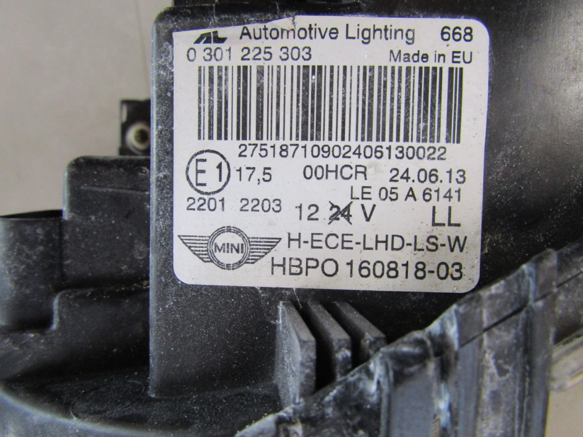 KOPLAMP MINI COOPER CLUBMAN R55 R56 R57 STANDAARD LH LINKS 07-14 HBPO160818-03 S1365/C223