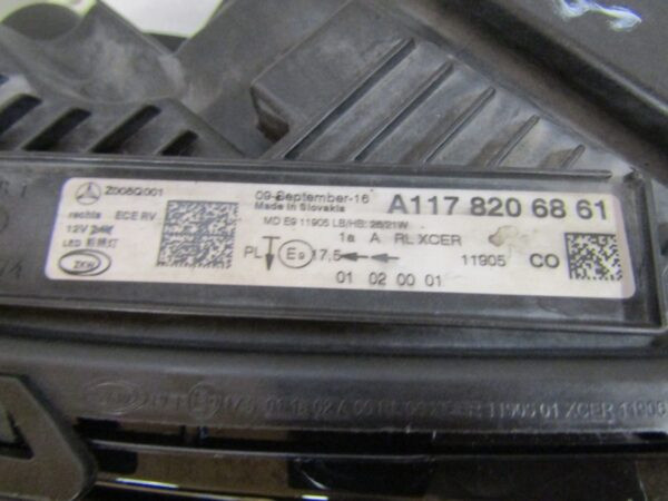 Koplamp Mercedes CLA W117 Facelift FULL LED PERFORMANCE 17-19 RH A1178206861 Q1454/K3 6F