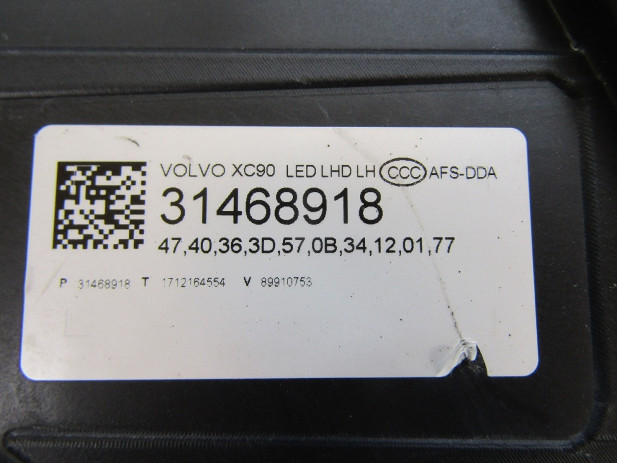 Koplamp Volvo XC90 FULL LED ACTIEF 14-24 LH Links 31468918 Q1512/K3 16F