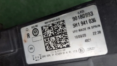 Koplamp Volkswagen GOLF 8 VIII 5H1 FULL LED FRONT LAMP 5h1941036