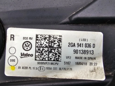 Koplamp Volkswagen T-ROC 2GA FULL LED HEADLAMP 2GA941036D