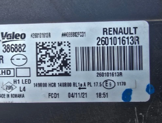 Koplamp DACIA DUSTER 2 II FACELIFT FULL LED FRONT LAMP Dacia