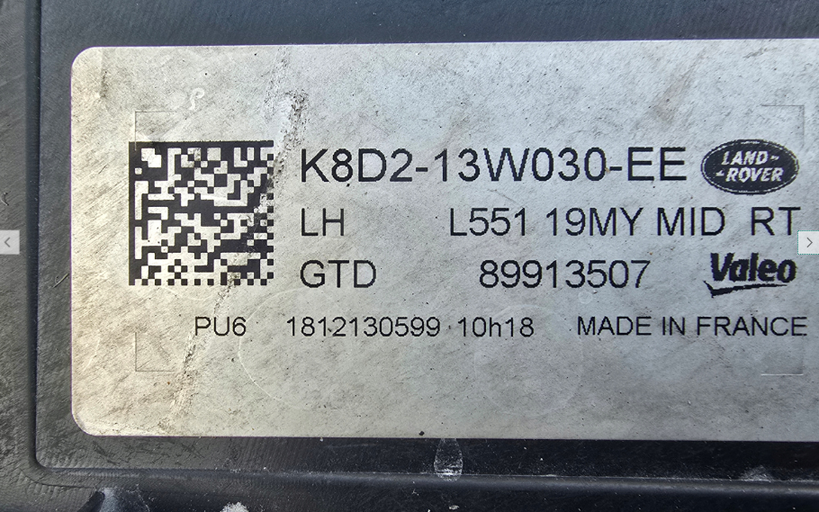 Koplamp LAND ROVER EVOQUE 2 II FULL LED HEADLAMP KIT K8D2-13W030-EE