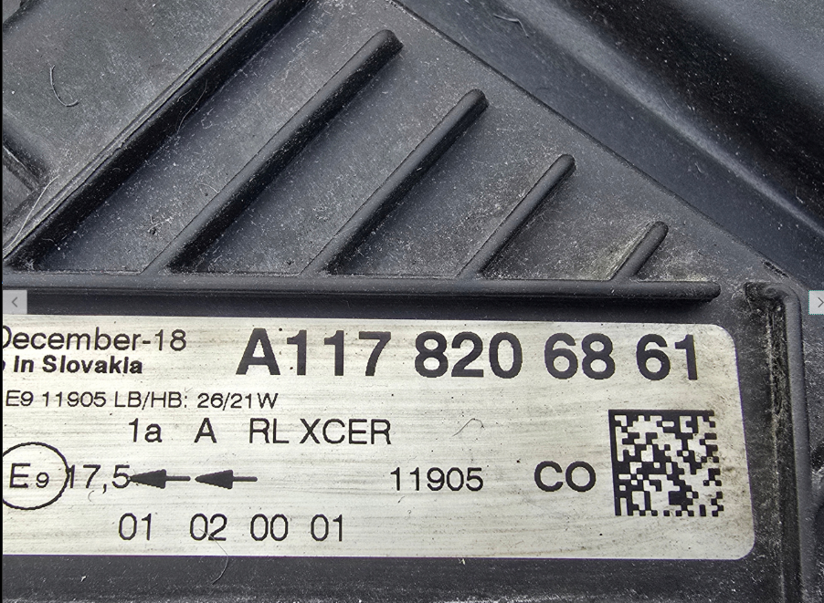 Koplamp MERCEDES CLA W117 FACELIFT FULL LED HEADLAMP A1178206861