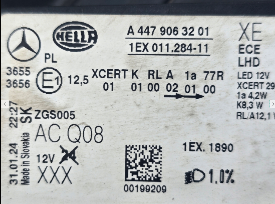 Koplamp MERCEDES VITO W447 FACELIFT FULL LED FRONT LAMP