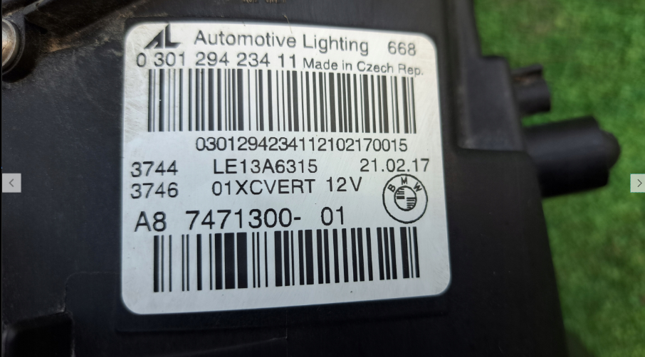 Koplamp BMW 6 VI F12 F06 FACELIFT FULL LED HEADLAMP 7471300-01