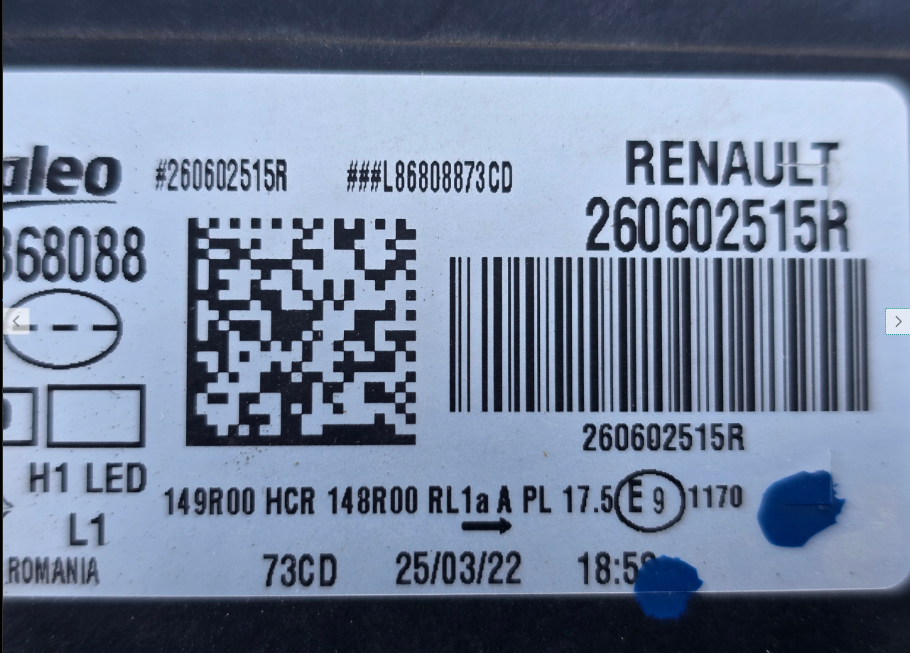 Koplamp DACIA DUSTER 2 II FACELIFT FULL LED FRONT LAMP