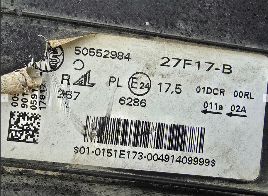 Koplamp ALFA ROMEO STELVIO BI-XENON HEADLAMP SET