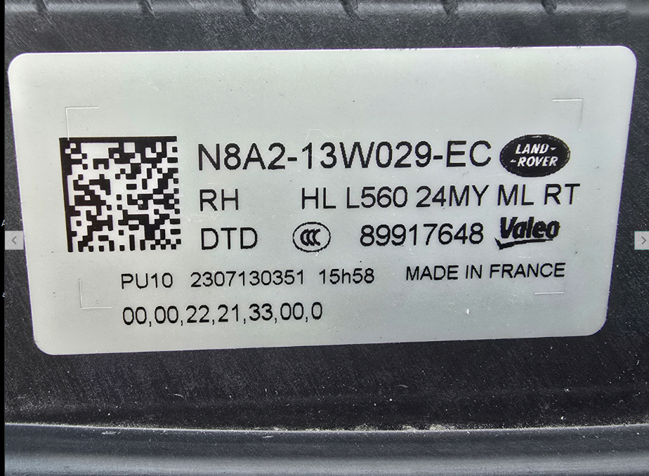 Koplamp LAND ROVER VELAR FULL LED HEADLAMP KIT N8A2-13W029-EC