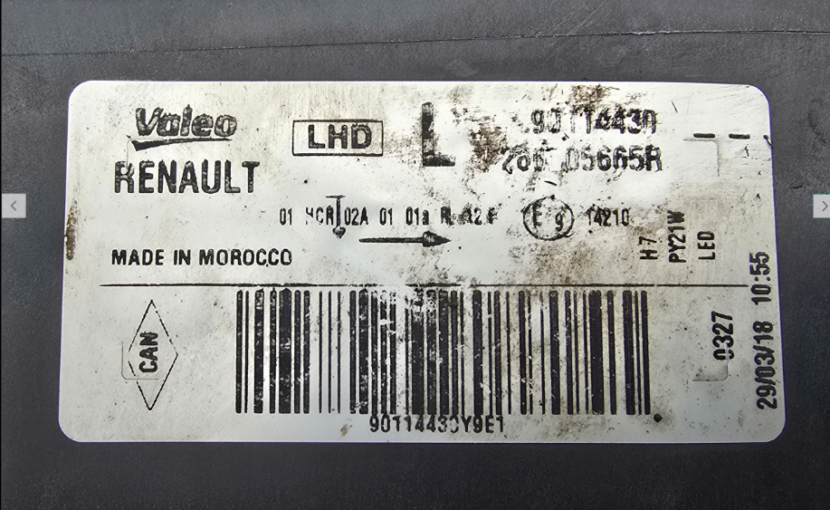 Koplamp DACIA SANDERO 2 II FACELIFT H7+ LED FRONT LAMP DACIASANNNNN2