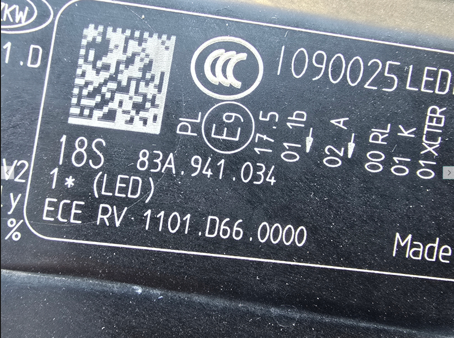 Koplamp AUDI Q3 83A FULL LED HEADLAMP 83A.941.034