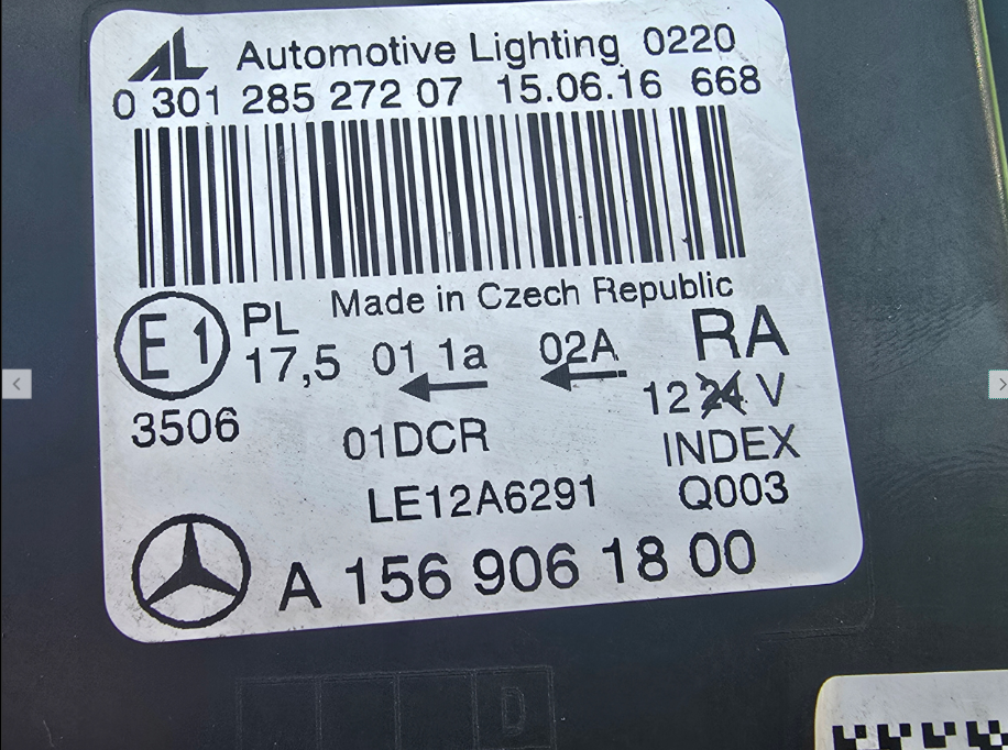 Koplamp MERCEDES GLA W156 BI-XENON HEADLAMP A1569061800