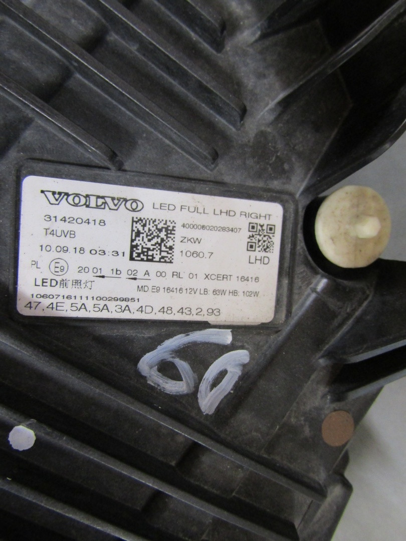 Koplamp VOLVO XC60 2 II VOLLEDIG LED 17-24 RH 31420418 S1778/E180