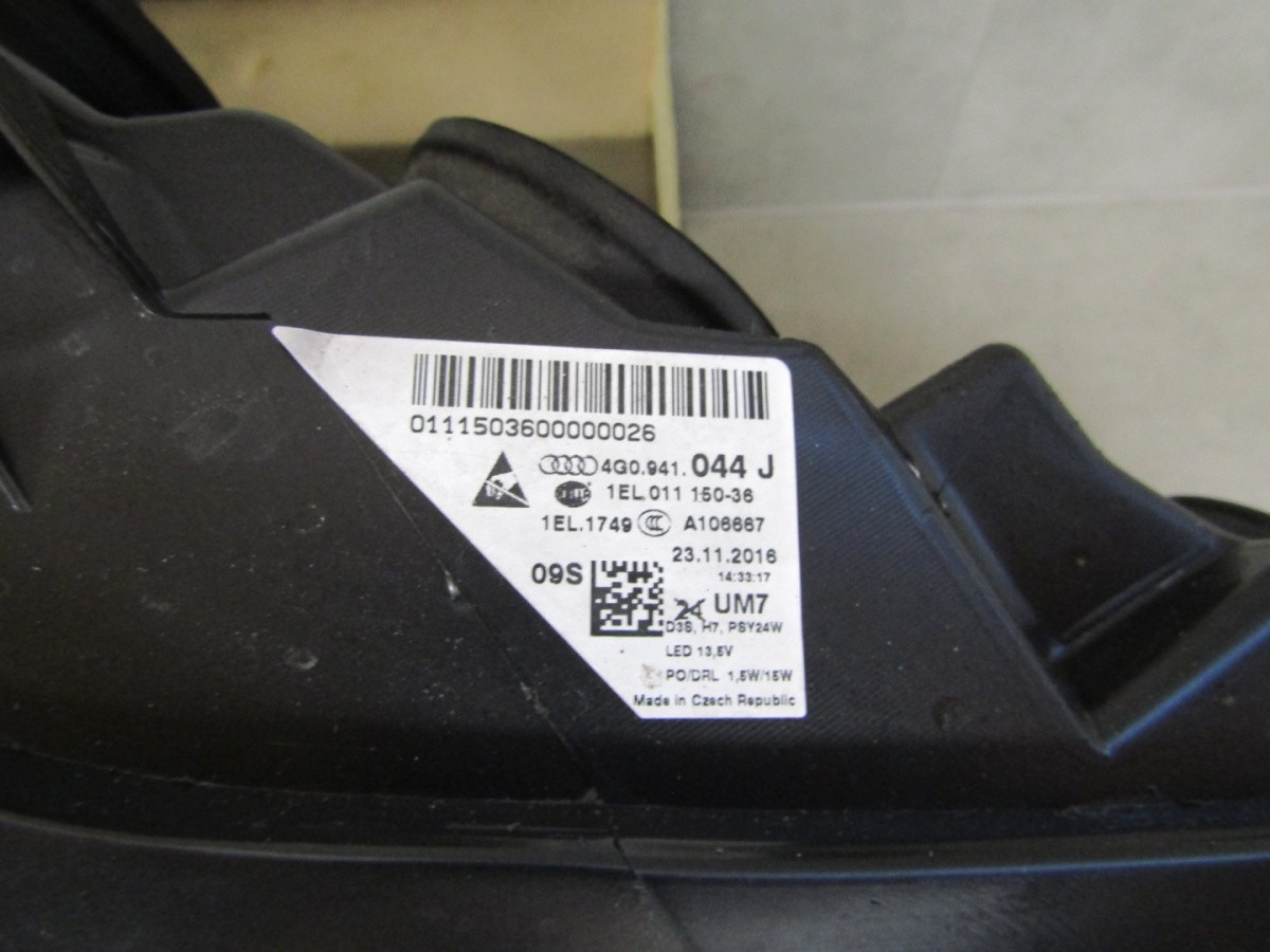 KOPLAMP AUDI A6 C7 NIET-DRIVEREND XENON 11-14 RH RECHTS 4G0941044J S1841//B41