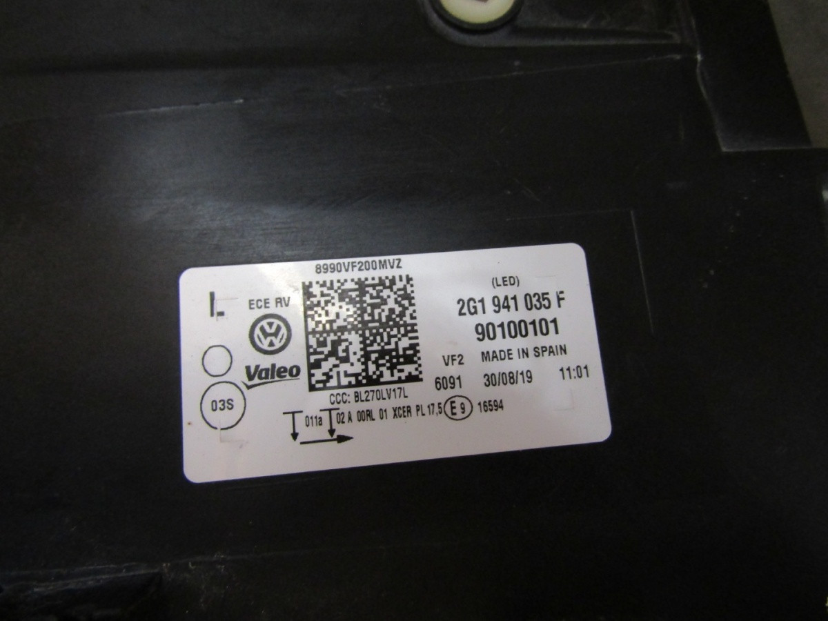 Koplamp Volkswagen Polo 2G Full LED 17-21 LH 2G1941035F S1771/K3/9C