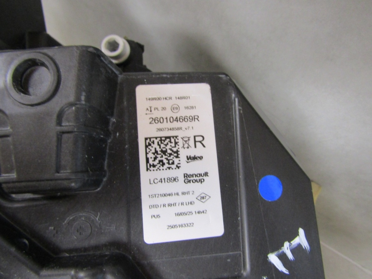 Koplamp RENAULT 5 E-TECH LED RECHTS 24- 260104669R S1776/B185