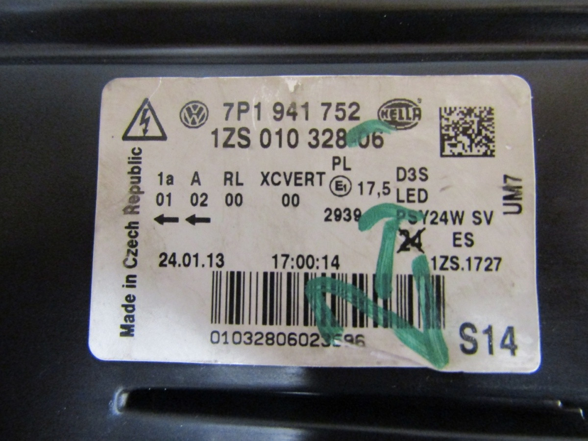 Koplamp Volkswagen Touareg II Rh Rechts 10-14 7p1941752 Z188/K4/17E