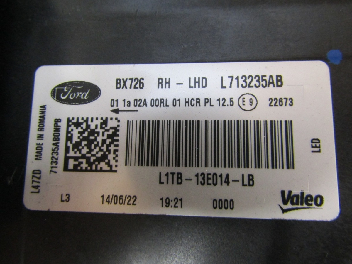 Koplamp Ford Puma MK2 ST-Line LED 19-24 Rechts L1TB-13E014-LB Z155/K4/4F