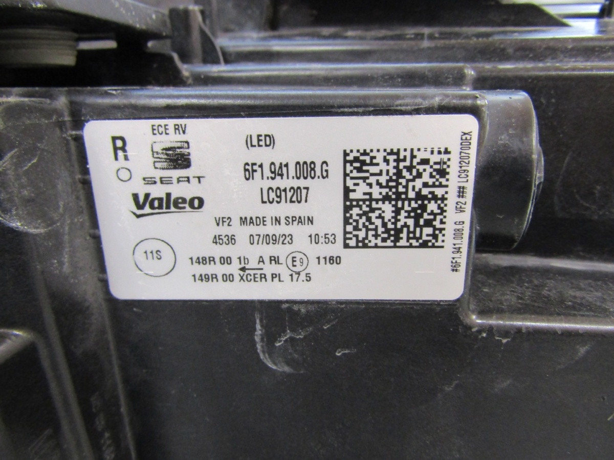 KOPLAMP STOEL IBIZA V ARONA FACELIFT VOLLEDIG LED 21- RH 6F1941008G S1787/F80